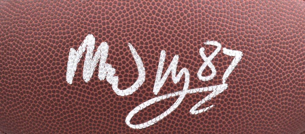 Michael Mayer Signed Wilson Super Grip Football - Silver Ink
