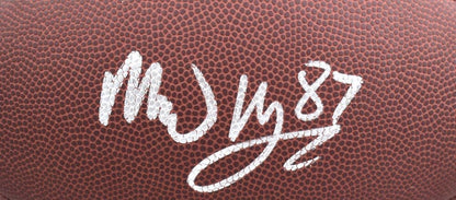 Michael Mayer Signed Wilson Super Grip Football - Silver Ink