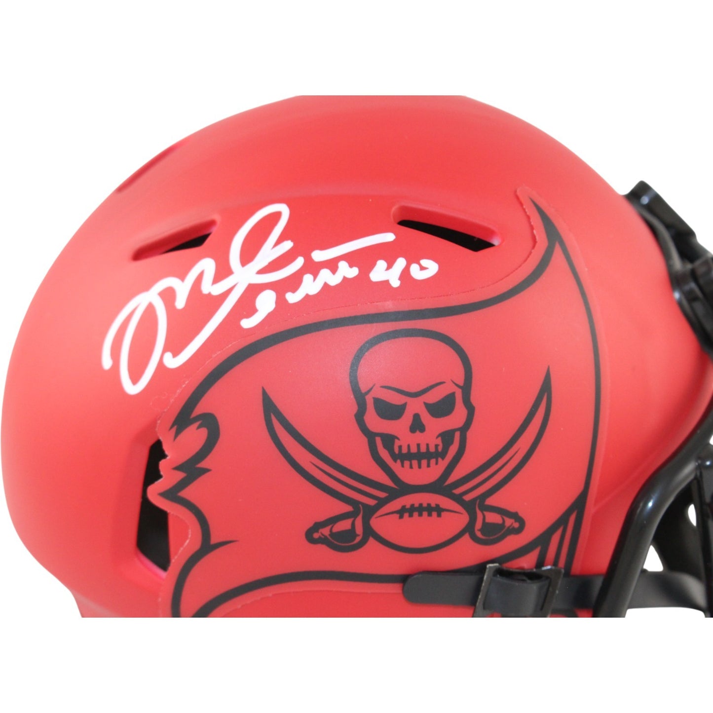Mike Alstott Autographed Tampa Bay Buccaneers Rave Mini Helmet