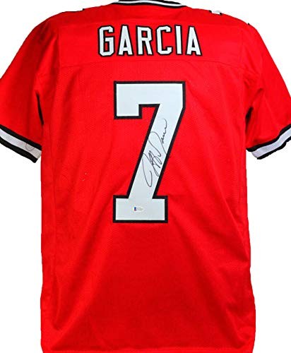 Jeff Garcia Autographed Calgary Red Custom Jersey