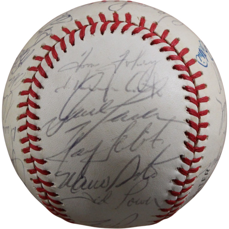 Cincinnati Reds 1984 Team Signed Baseball (27 Sigs) - Perez, Parker