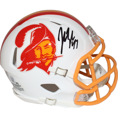 John Lynch Signed Tampa Bay Buccaneers Throwback Mini Helmet