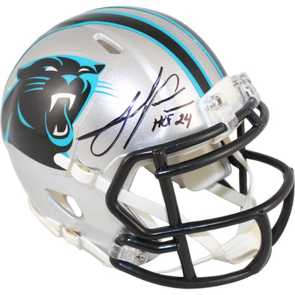 Julius Peppers Signed Carolina Panthers Mini Helmet with HOF Inscription