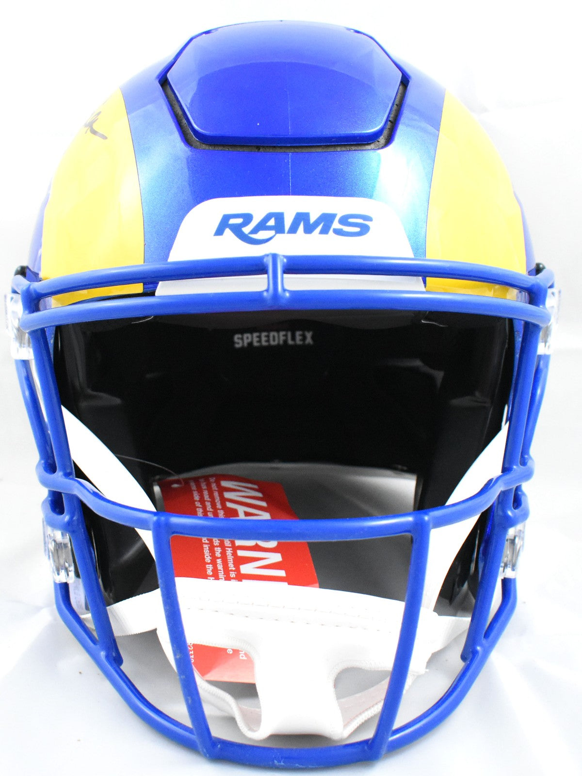 Marshall Faulk Autographed Los Angeles Rams Full Size Speedflex Helmet
