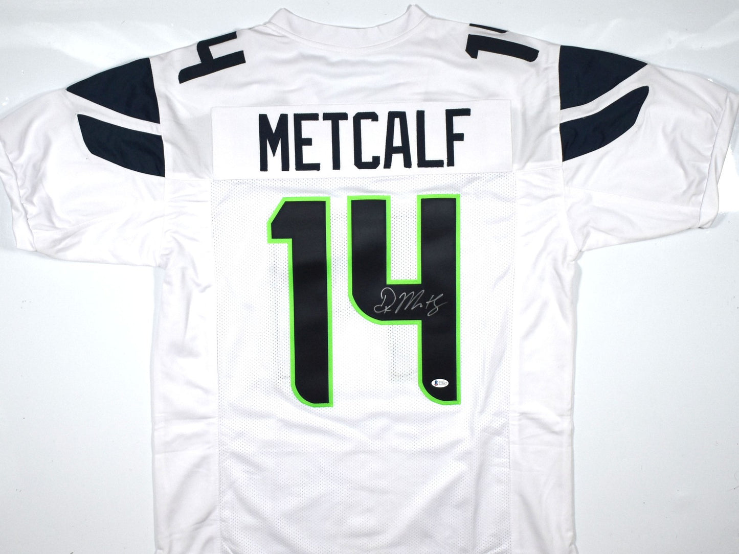 DK Metcalf Signed Seattle Seahawks Custom White Jersey