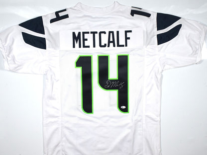 DK Metcalf Signed Seattle Seahawks Custom White Jersey