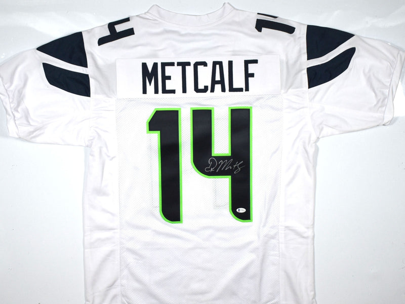 DK Metcalf Signed Seattle Seahawks Custom White Jersey
