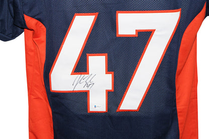 John Lynch Signed Denver Broncos Custom Football Jersey (Beckett)