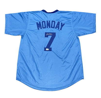 Rick Monday Signed Chicago Cubs Custom Baseball Jersey (BAS COA)