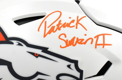 Patrick Surtain II Autographed Denver Broncos 2024 Alternate Speedflex Helmet