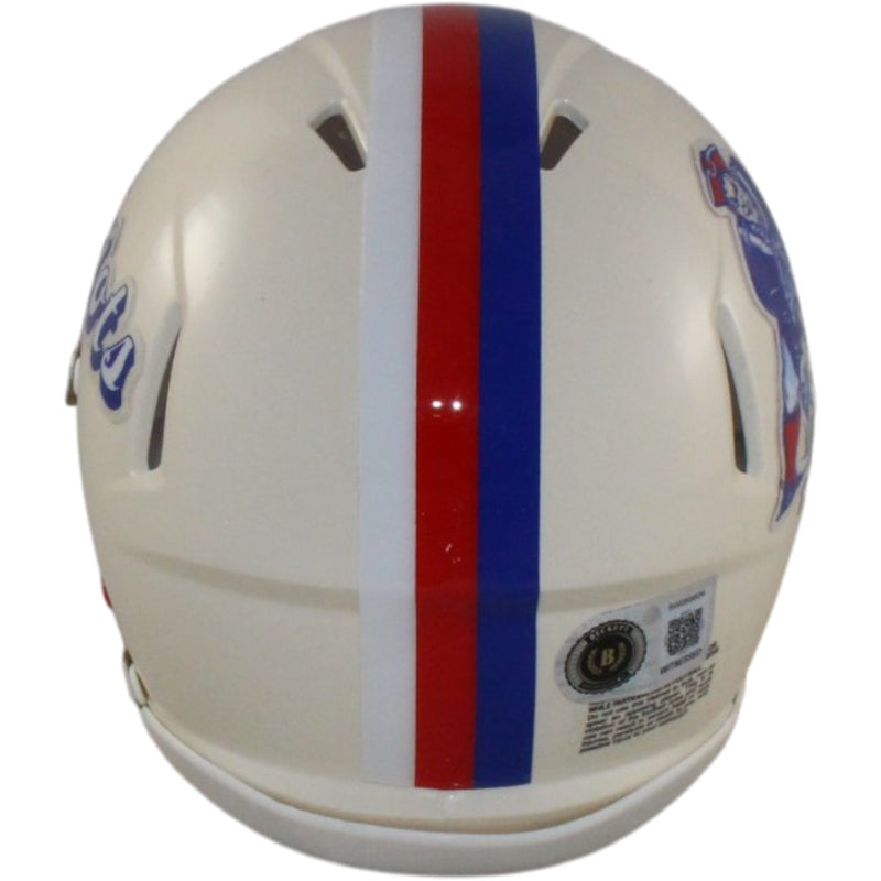 AJ Brown Signed New England Patriots Retro Mini Helmet