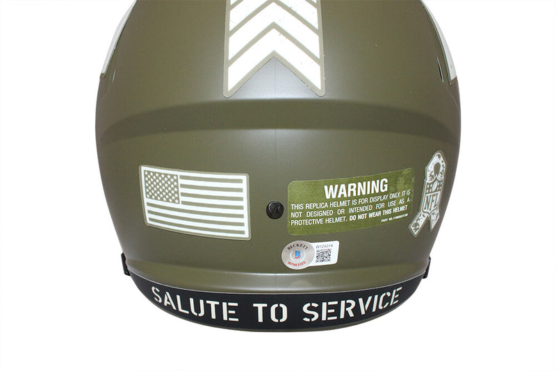 Kurt Warner Signed Los Angeles Rams Salute Full Size Speed Helmet