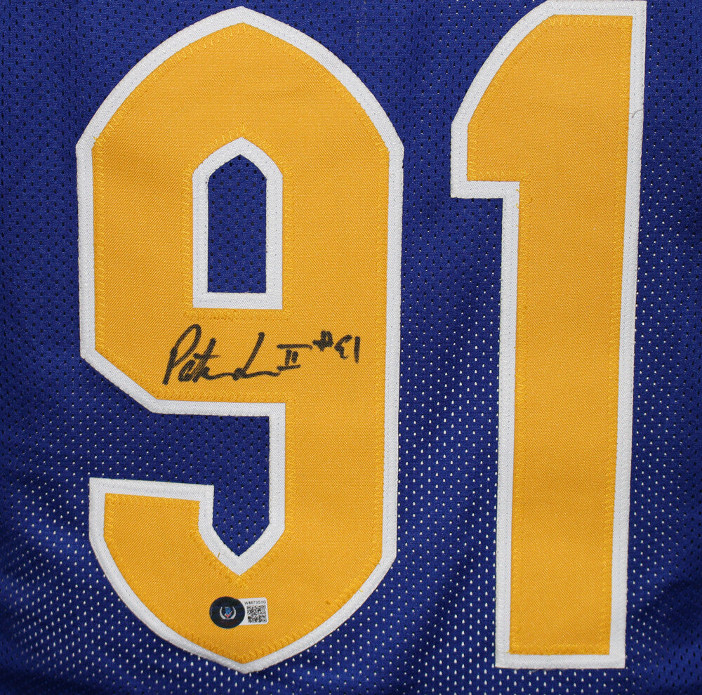 Patrick Jones Pittsburgh Panthers Autographed Custom Blue Jersey (BAS)