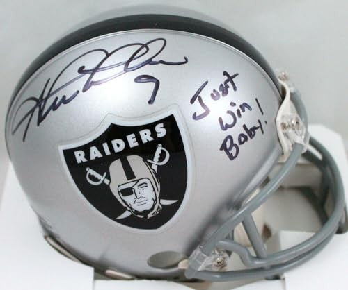 Shane Lechler Signed Oakland Raiders Mini Helmet Inscribed "Just Win Baby"
