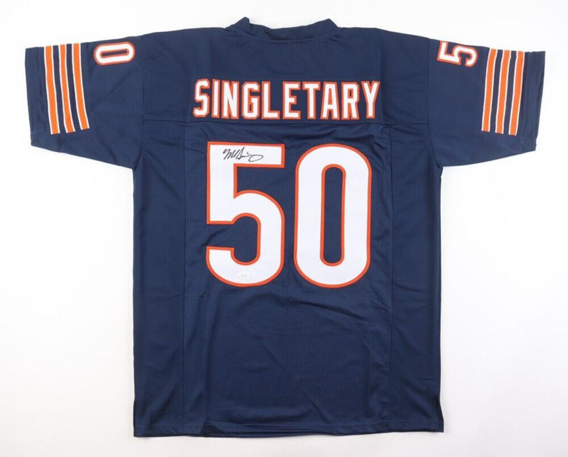 Mike Singletary Signed Chicago Bears Custom Jersey JSA COA