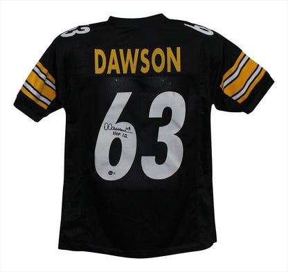 Dermontti Dawson Signed Pittsburgh Steelers Custom Jersey HOF BAS