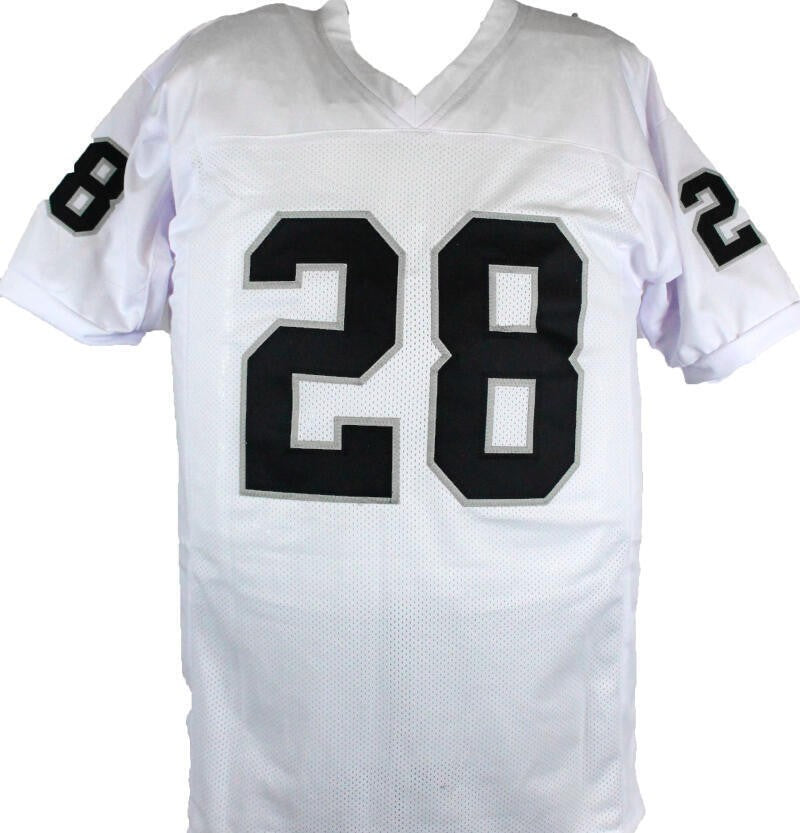 Josh Jacobs Autographed White Custom Jersey