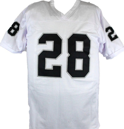 Josh Jacobs Autographed White Custom Jersey