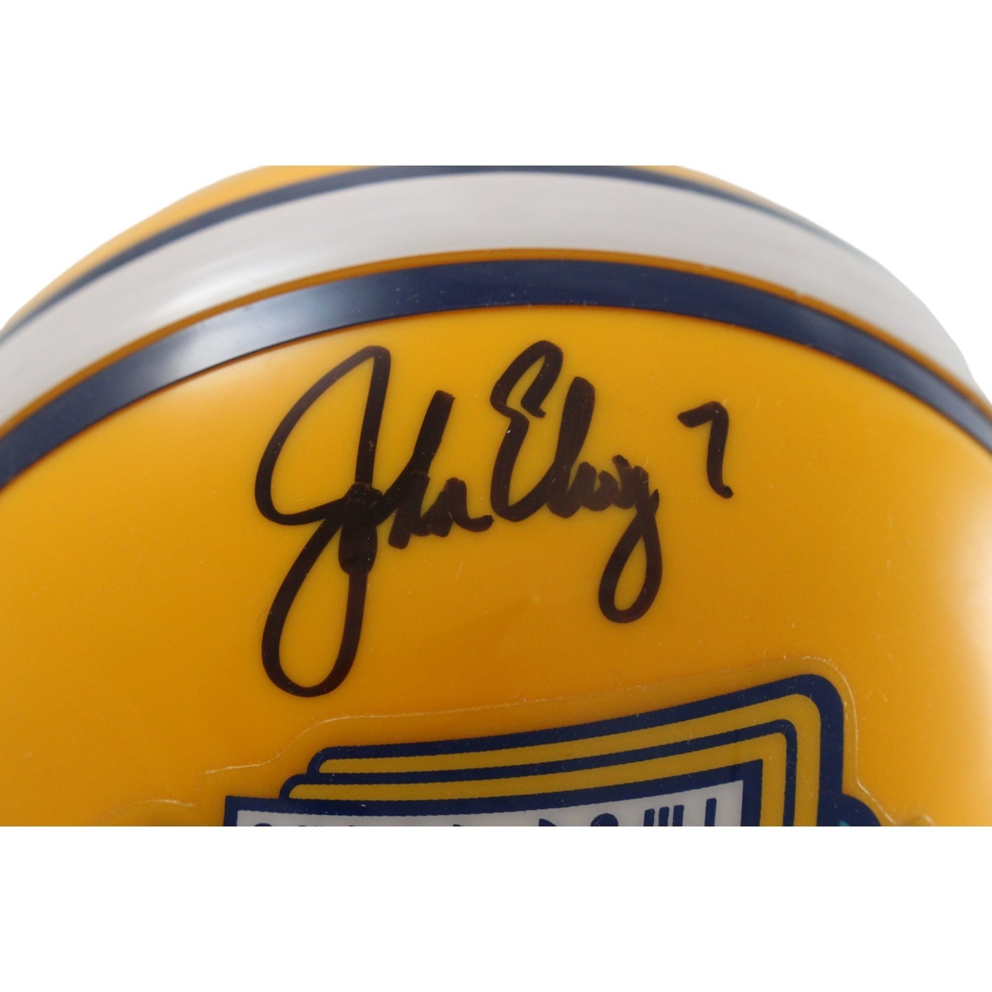 John Elway Signed Denver Broncos Super Bowl XXXIII Mini Helmet (BAS Witness)