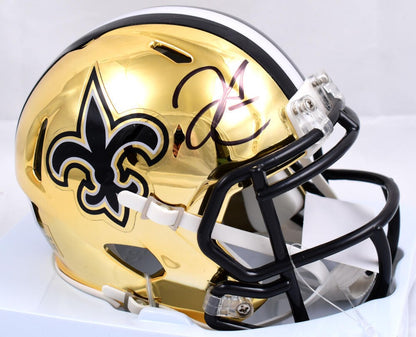 Derek Carr Signed New Orleans Saints Chrome Speed Mini Helmet