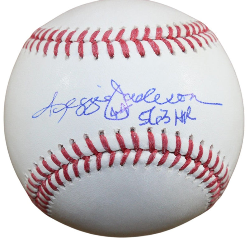 Reggie Jackson Signed New York Yankees Baseball (563 HR Inscription) BAS