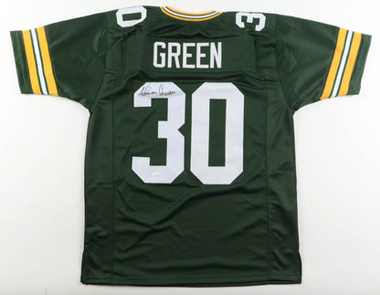 Ahman Green Autographed Green Bay Packers Custom Jersey