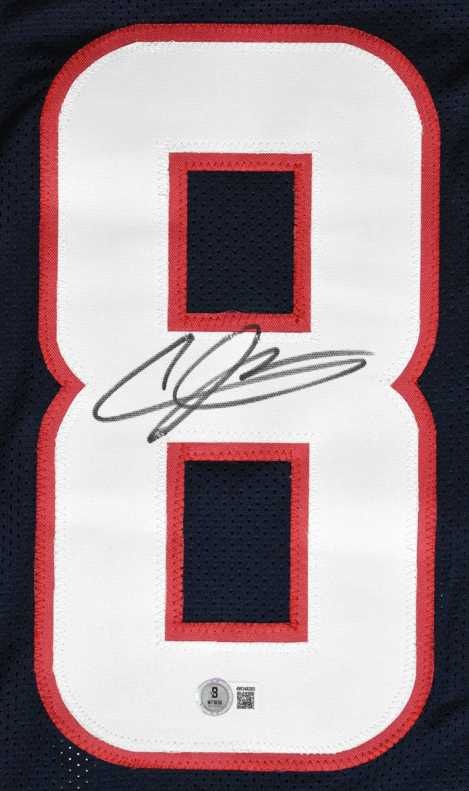 Andre Johnson Signed Houston Texans Custom Blue Jersey
