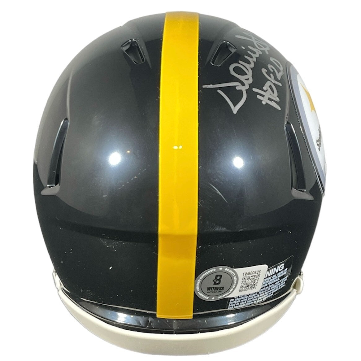 Donnie Shell Signed Pittsburgh Steelers Speed Mini Helmet HOF 20 Beckett
