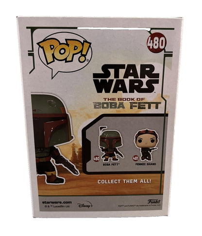 Temuera Morrison Signed Boba Fett #480 Star Wars Funko Pop JSA COA