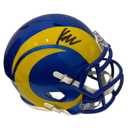 Kyren Williams Signed Los Angeles Rams Speed Mini Helmet