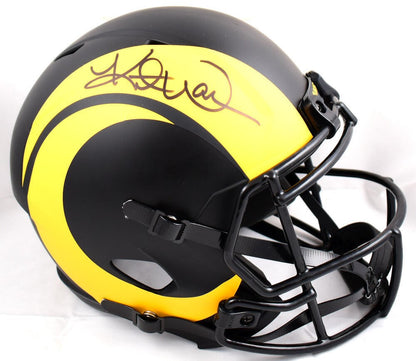 Kurt Warner Signed Los Angeles Rams Full Size Eclipse Speed Helmet
