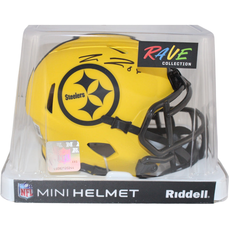 Pat Freiermuth Pittsburgh Steelers Autographed Rave Mini Helmet
