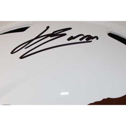 Jahdae Barron Signed Texas Longhorns Full Size Helmet "2024 Jim Thorpe"
