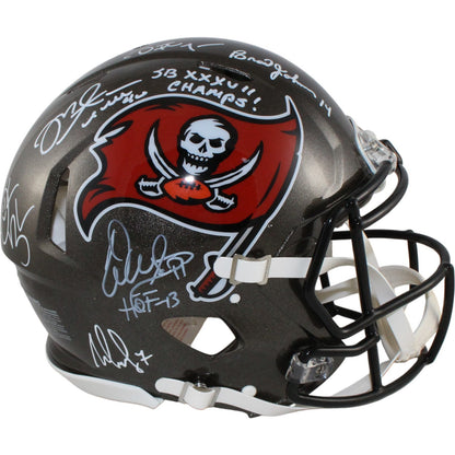Derrick Brooks & Multi-Signed Buccaneers SB 37 Authentic Full Size Helmet