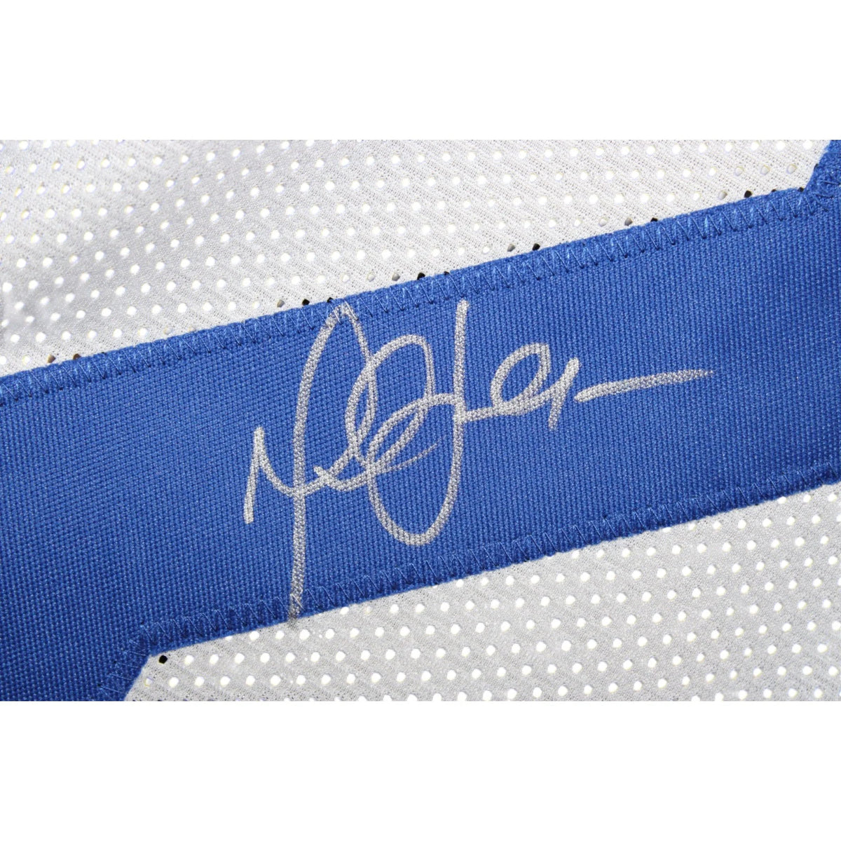 Marshall Faulk Autographed White Throwback Jersey