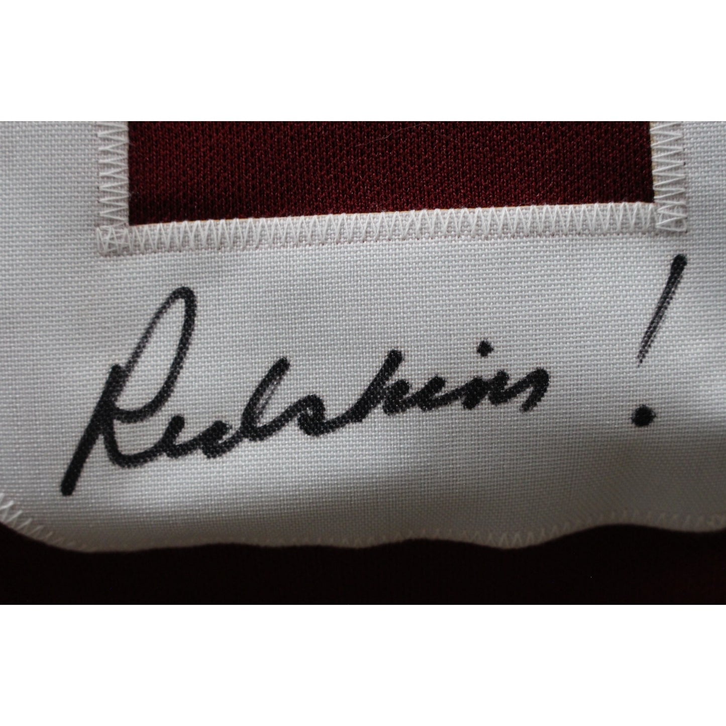 Dave Robinson Signed Custom Maroon Jersey with 3 Inscriptions (JSA)