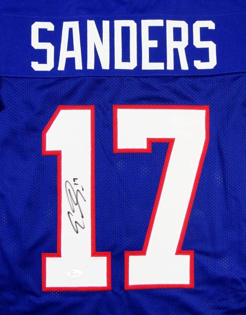 Emmanuel Sanders Autographed Blue Custom College Style Jersey
