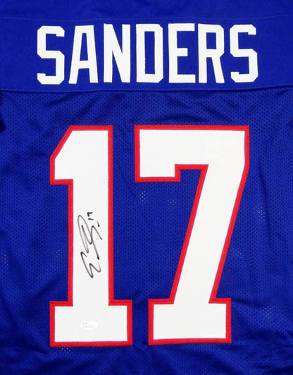 Emmanuel Sanders Autographed Blue Custom College Style Jersey