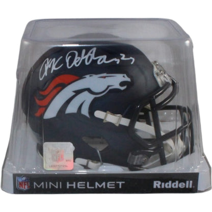 JK Dobbins Signed Denver Broncos Speed Mini Helmet