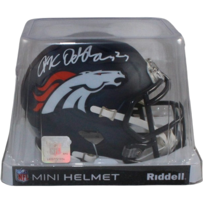 JK Dobbins Signed Denver Broncos Speed Mini Helmet