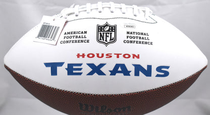 Andre Johnson Autographed Houston Texans Logo Football (HOF)