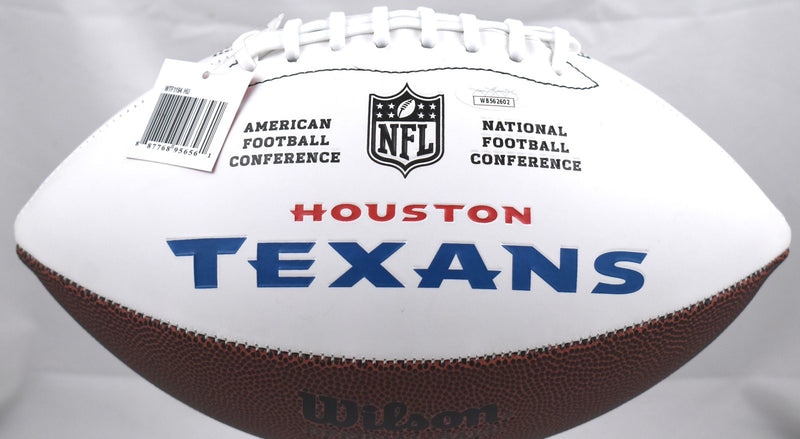 Andre Johnson Autographed Houston Texans Logo Football (HOF)