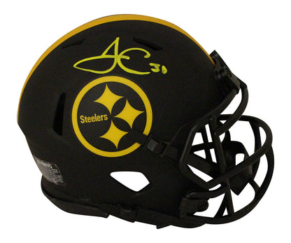 James Conner Pittsburgh Steelers Autographed Eclipse Mini Helmet