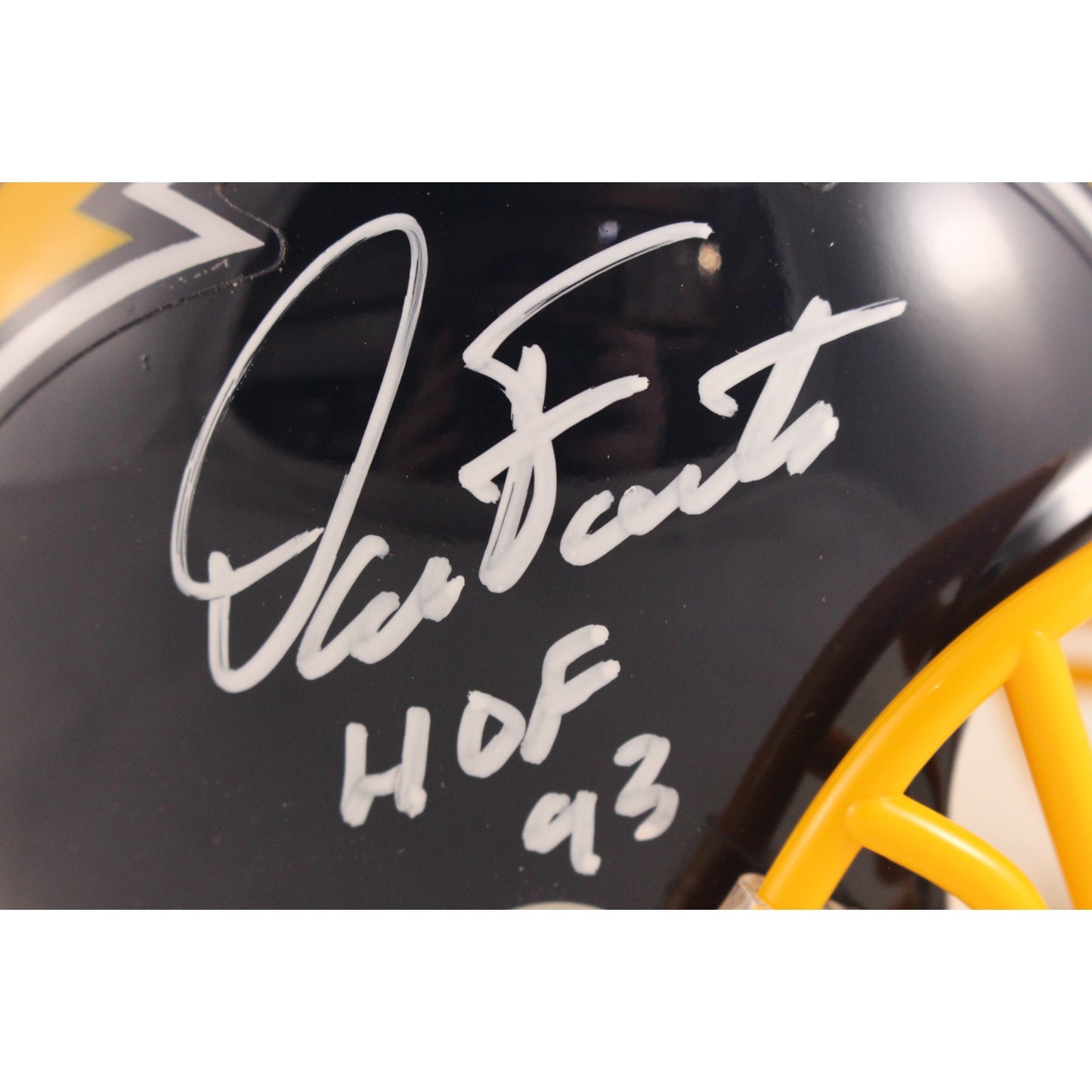 Dan Fouts Signed San Diego Chargers Throwback Mini Helmet (HOF Inscription)