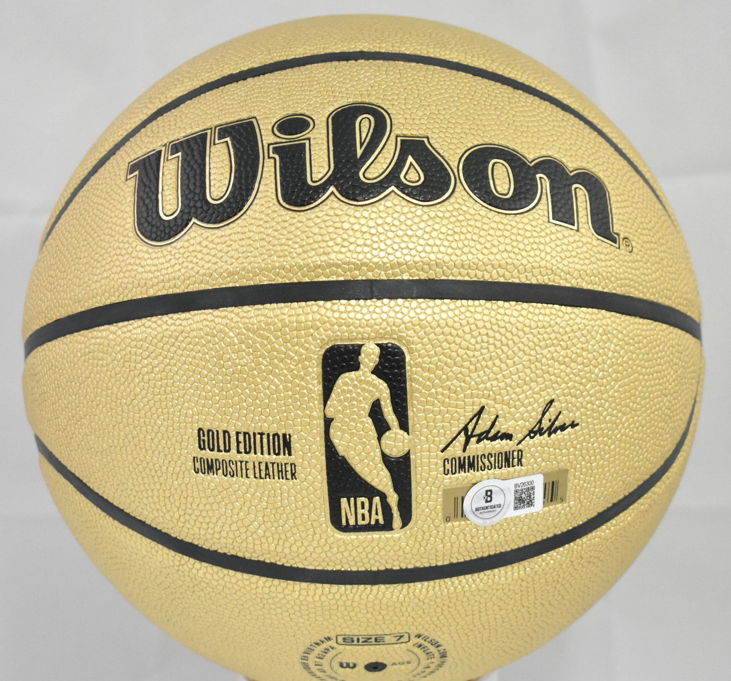 Julius Erving Autographed NBA Wilson Gold Edition Basketball