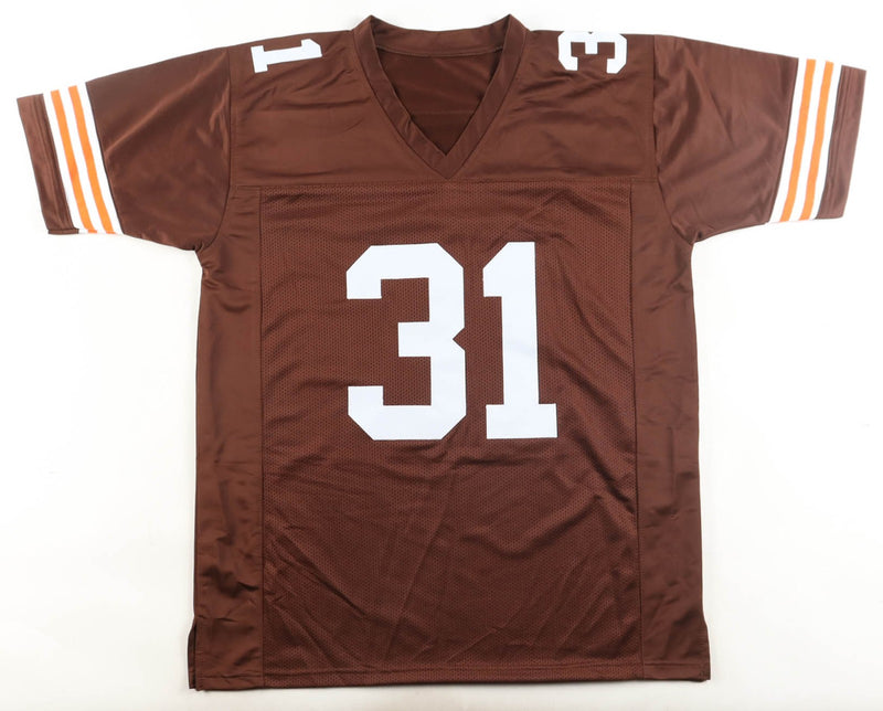 Jamal Lewis Autographed Cleveland Browns Brown Custom Jersey