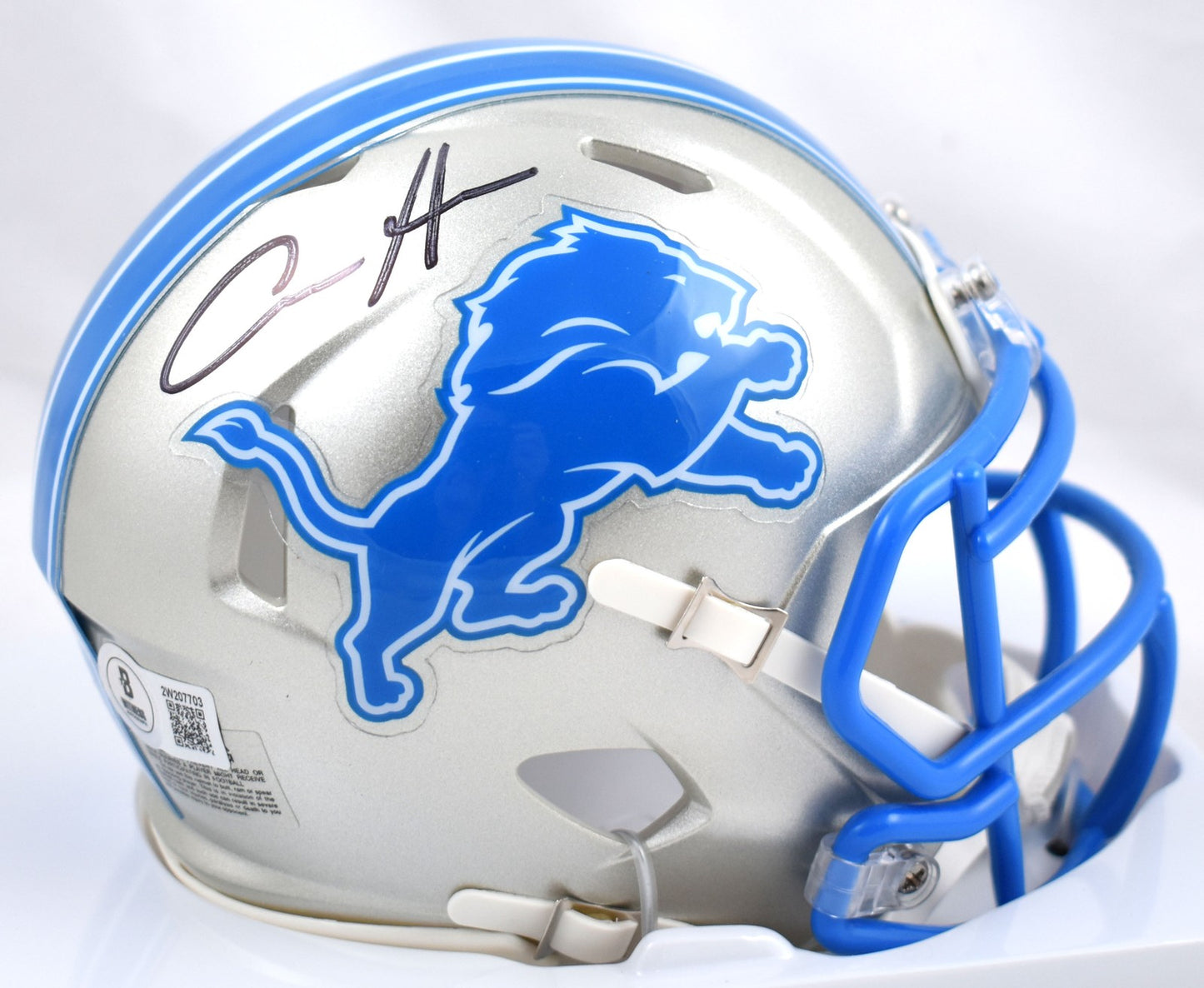 Aidan Hutchinson Signed Detroit Lions 2024 Speed Mini Helmet