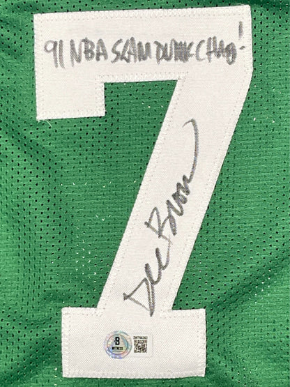 Dee Brown Signed Boston Celtics Custom Jersey - 91 Slam Dunk Champ