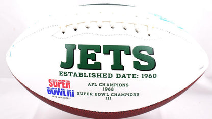 Sack Exchange Autographed New York Jets Logo Football (4 Signatures)