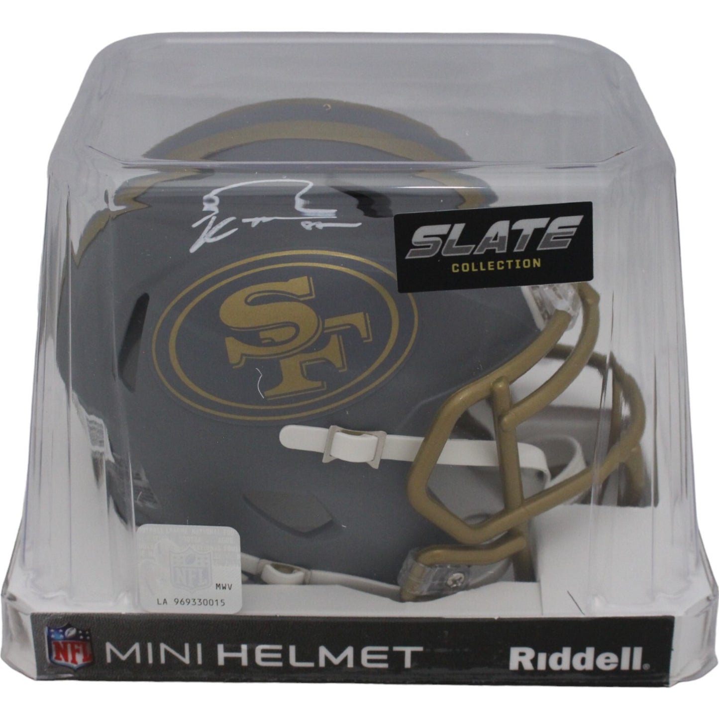 George Kittle Signed San Francisco 49ers Slate Speed Mini Helmet